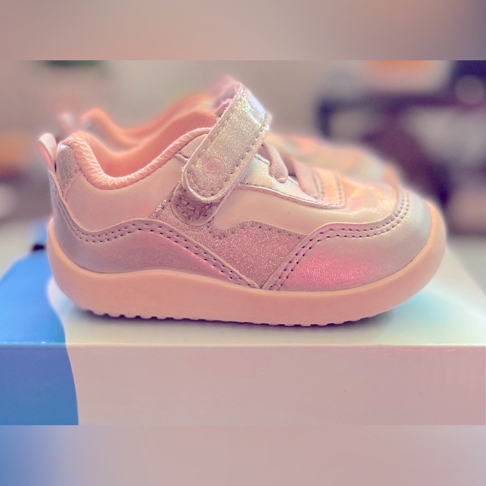 Stride Rite 360 Natasha Silver Toddler Girl’s Size 4M